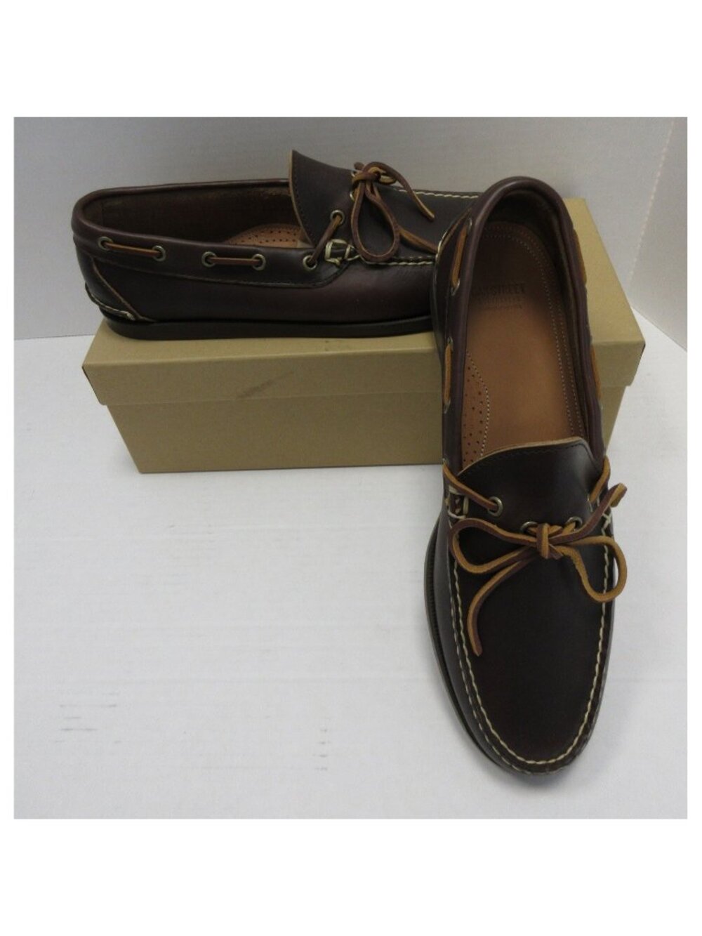 Oak Street Bootmakers Boat Shoes 11 D Chromexcel Leather Camp USA NEW